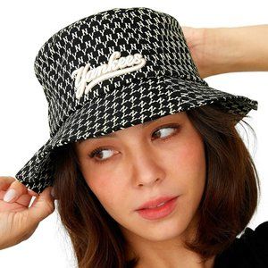 MLB KOREA - New York Yankees Monogram Bucket Hat - Black